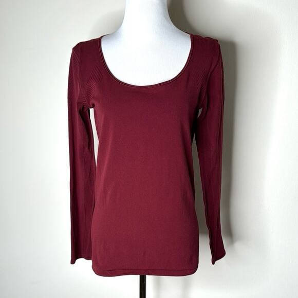 Lululemon Deep Rouge Reveal Long Sleeve Tee - Picture 2 of 10